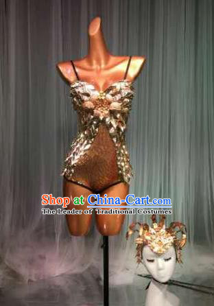 Top Grade Pub Singer Stage Performance Customized Sexy Costume Halloween Models Catwalks Clothing for Women