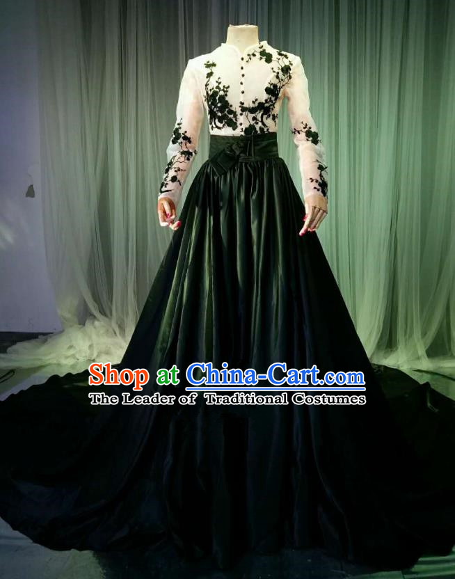 Top Grade Models Catwalks Costume Compere Stage Performance Full Dress for Women