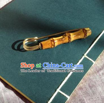 Chinese Traditional Jewelry Accessories Ancient Hanfu Bamboo Brooch for Women