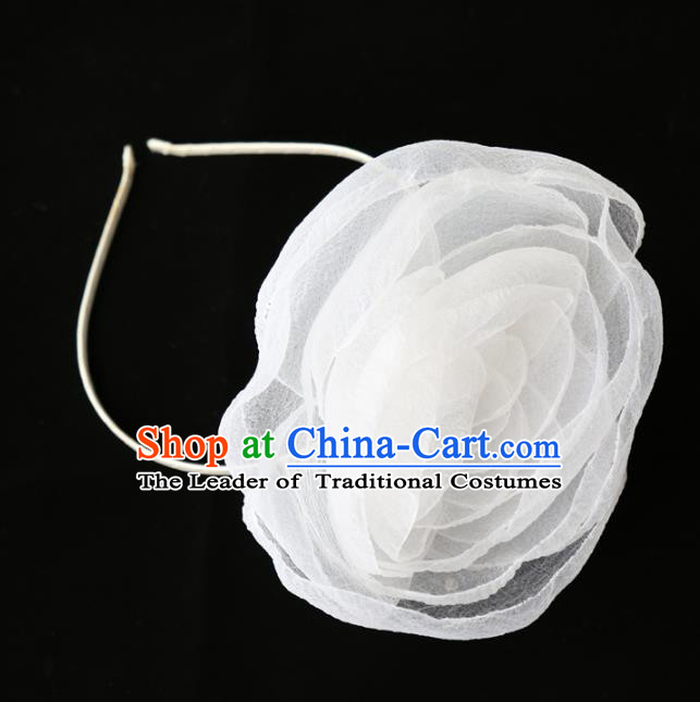 Top Grade Wedding Hair Accessories Bride Veil Flower Hair Clasp for Women
