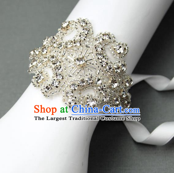 Handmade Wedding Waist Accessories Baroque Bride Crystal Bracelet for Women