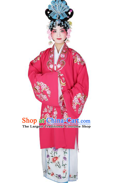 Professional Chinese Traditional Beijing Opera Diva Embroidered Plum Blossom Costumes for Adults