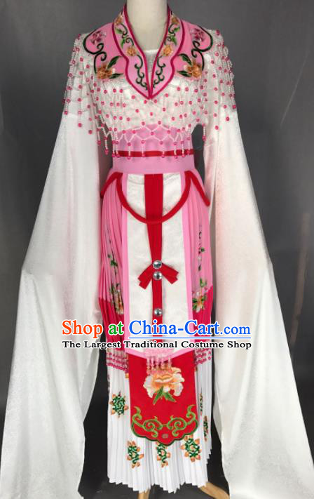 Chinese Ancient Princess Pink Costume Traditional Beijing Opera Diva Dress for Adults
