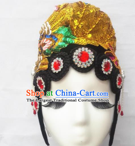 Chinese Traditional Classical Dance Hair Accessories Folk Dance Headwear for Women