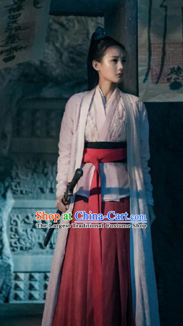 Chinese Traditional Ancient Female Swordsman Knight Embroidered Costumes for Women