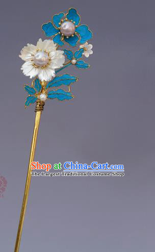 Chinese Ancient Qing Dynasty Handmade Hair Accessories Tian-Tsui Hairpins for Women