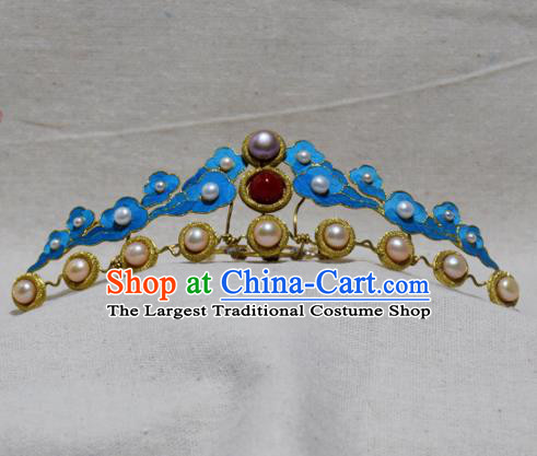 Chinese Handmade Hair Accessories Pearls Hairpins Ancient Hanfu Hair Clip for Women