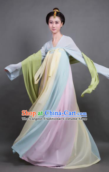 Traditional Chinese Tang Dynasty Maidenform Hanfu Dress Ancient Palace Princess Costume for Women