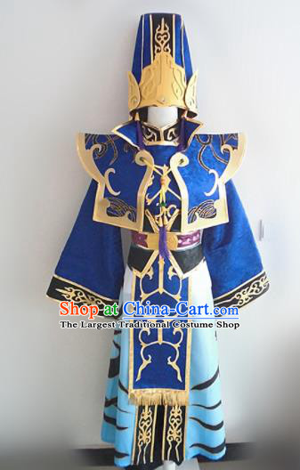 Asian Chinese Cosplay Nobility Childe Costume Ancient Taoist Swordsman Clothing for Men