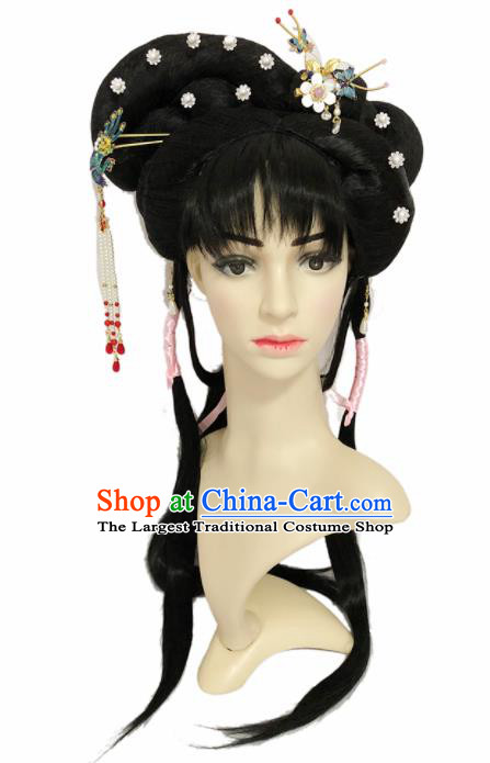 Chinese Ancient Fairy Hair Accessories Beijing Opera Diva Hairpins and Wigs for Women