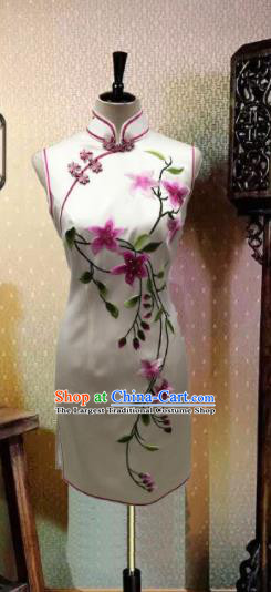 Chinese Traditional Embroidered Silk Fabric Cheongsam Tang Suit Brocade Cloth Material Drapery
