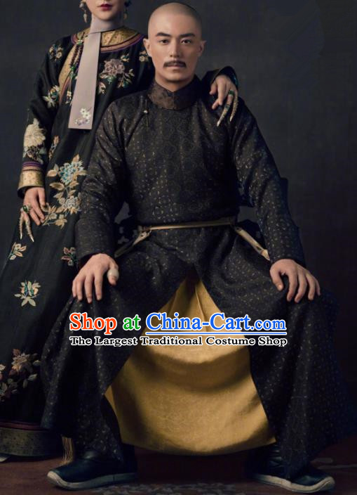 TV Ruyi Royal Love in the Palace Chinese Ancient Qing Dynasty Emperor Qianlong Informal Costumes for Men