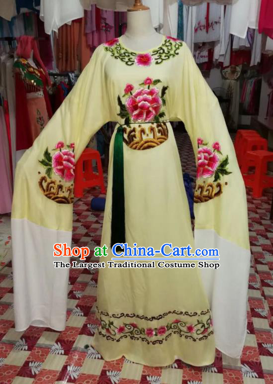 Chinese Traditional Beijing Opera Yellow Robe Peking Opera Niche Costume for Adults