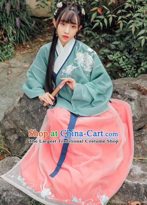 Traditional Chinese Ming Dynasty Nobility Lady Historical Costumes Ancient Princess Hanfu Dress for Women