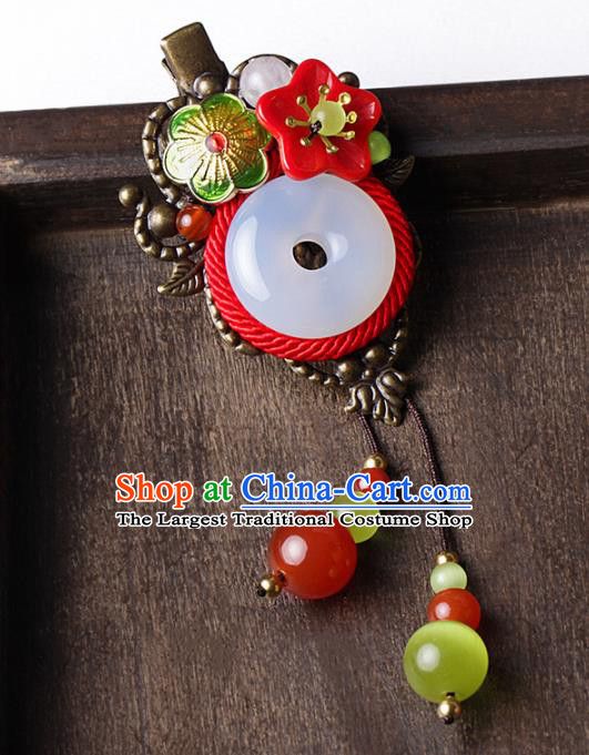 Chinese Traditional Hair Accessories National Hanfu Cloisonne Hair Stick for Women