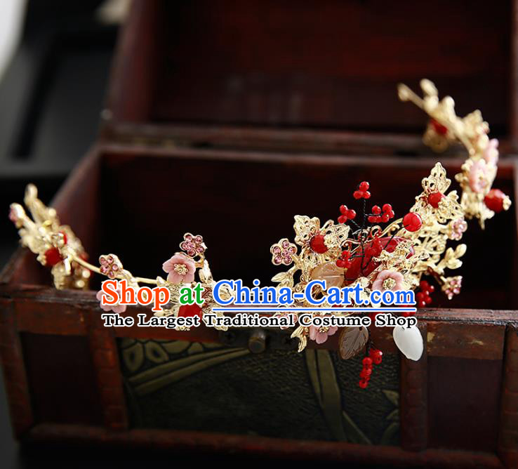 Chinese Ancient Traditional Hanfu Hairpins Hair Clasp Handmade Classical Hair Accessories Complete Set for Women