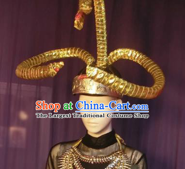 Halloween Cosplay Egypt Snake Hair Accessories Brazilian Carnival Parade Headwear for Men