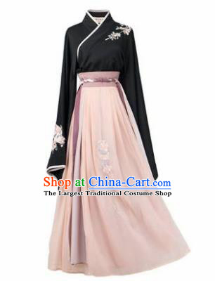 Chinese Ancient Princess Historical Costumes Traditional Han Dynasty Palace Hanfu Dress for Women