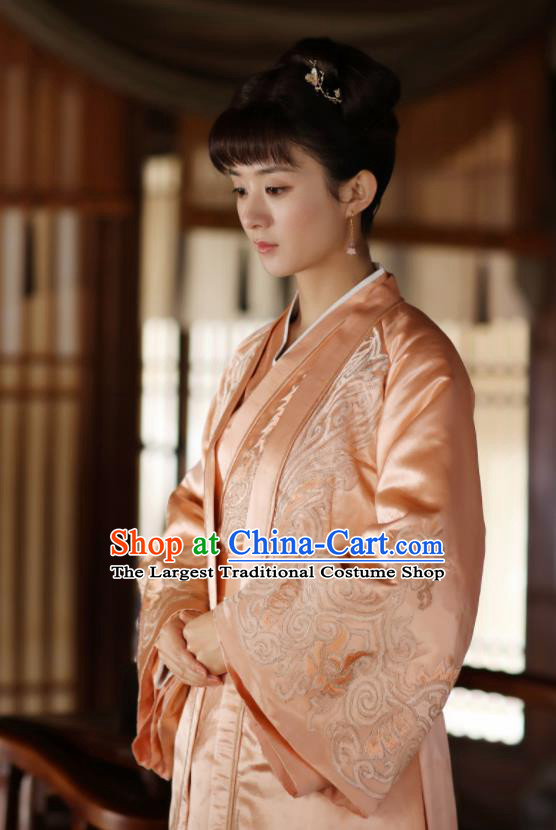 The Story of MingLan Chinese Ancient Drama Song Dynasty Nobility Lady Embroidered Historical Costumes for Women