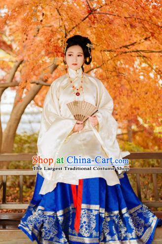 Chinese Traditional Ming Dynasty Princess Historical Costumes Ancient Aristocratic Lady Hanfu Dress for Women