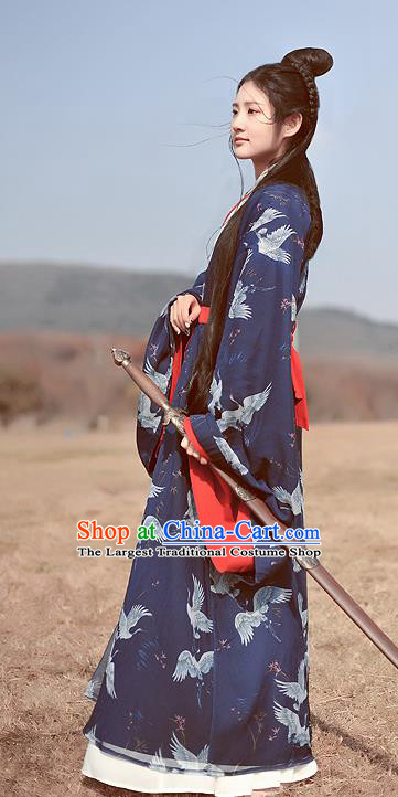 Chinese Ancient Female Hanfu Dress Traditional Han Dynasty Imperial Concubine Historical Costumes Complete Set