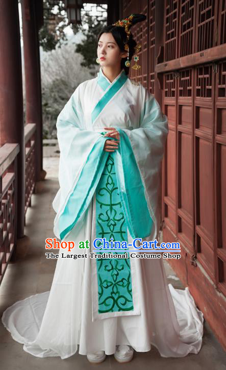 Traditional Chinese Ancient Drama Imperial Consort Costumes Qin Dynasty Queen Hanfu Dress for Women