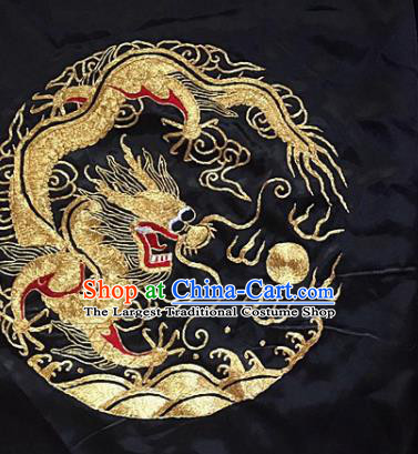 Chinese Traditional Embroidery Craft Embroidered Dragon Patches Embroidering Accessories