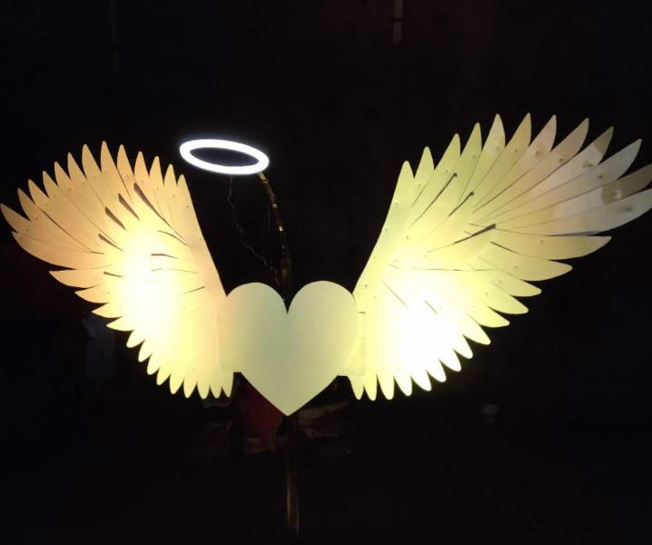 Professional Stages Performance LED Lights Luminous Big Wings Butterfly Dance Costumes Dancing Costume Complete Set