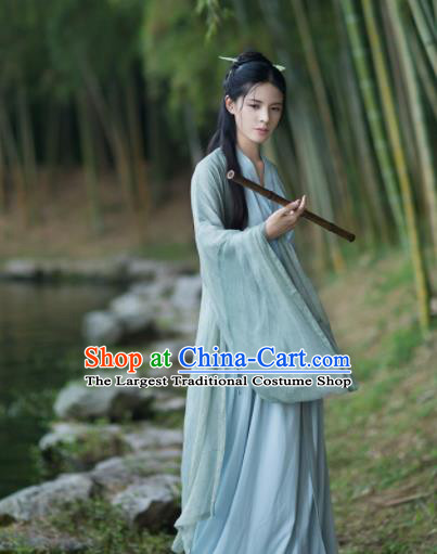 Chinese Jin Dynasty Historical Costumes Ancient Princess Hanfu Dress Complete Set for Women