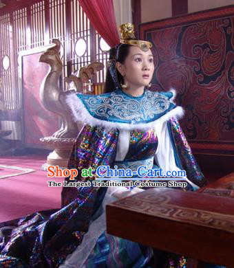 Chinese Ancient Mythology Goddess Xiangyao Hanfu Dress New Stone Age Court Princess Costume Complete Set