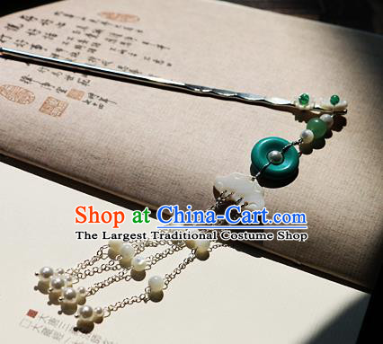 Chinese Ancient Song Dynasty Imperial Consort Tassel Hairpins Traditional Hanfu Court Hair Accessories for Women