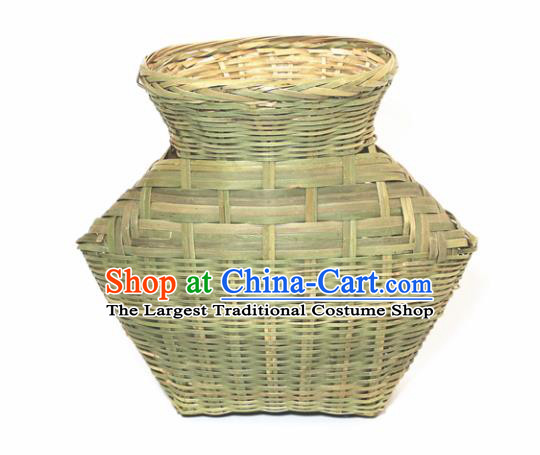 Chinese Traditional Bamboo Ware Handmade Bamboo Weaving Creel Basket
