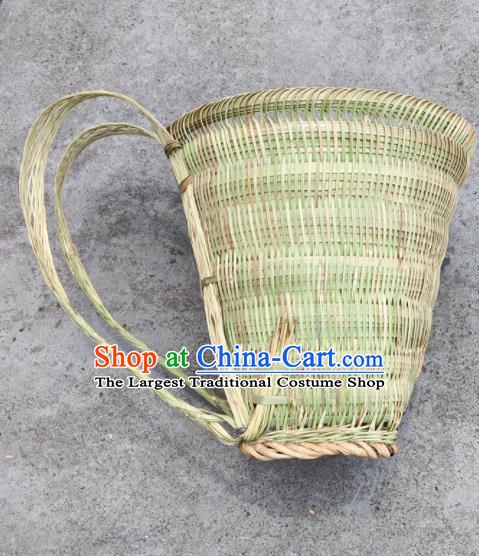 Chinese Traditional Bamboo Ware Handmade Bamboo Weaving Pack Basket