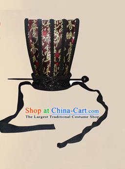 Chinese Ancient Minister Hairdo Crown Traditional Han Dynasty Nobility Childe Headwear for Men