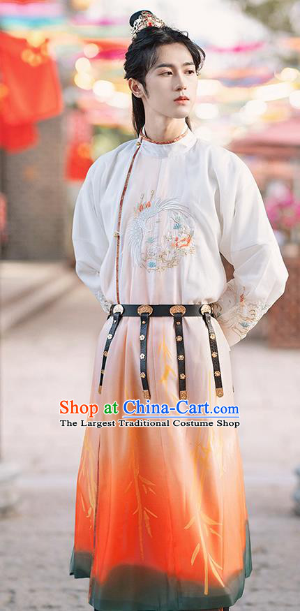 Traditional Chinese Tang Dynasty Royal Prince Replica Costumes Ancient Swordsman Hanfu Clothing for Men