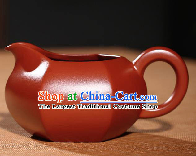 Traditional Chinese Handmade Zisha Cup Ashtray Red Clay Pottery Teacup