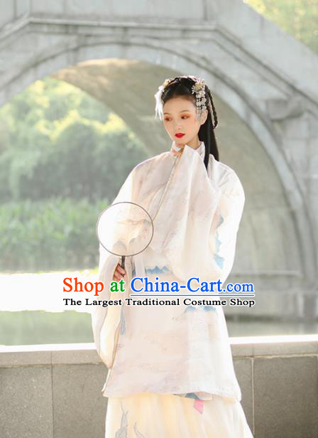 Traditional Chinese Ming Dynasty Nobility Lady Replica Costumes Ancient Royal Princess Hanfu Dress for Women