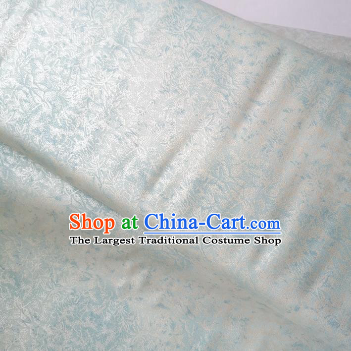 Traditional Chinese Cheongsam Classical Pattern White Brocade Fabric Ancient Hanfu Silk Cloth