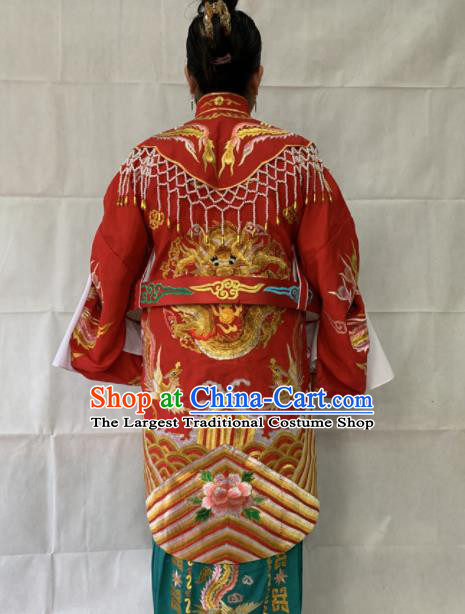 Chinese Beijing Opera Imperial Concubine Embroidered Dress Traditional Peking Opera Diva Costume for Women