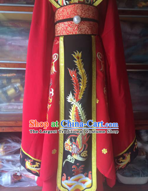 Chinese Beijing Opera Queen Red Dress Traditional Peking Opera Empress Costume for Women