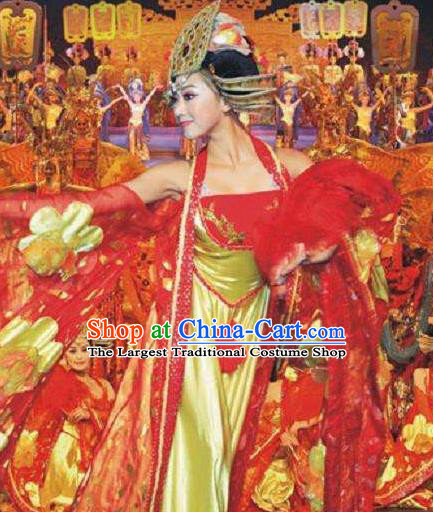 Chinese The Romantic Show of Songcheng Court Dance Dress Stage Performance Costume for Women
