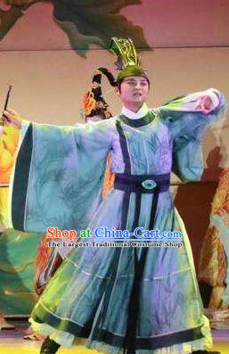 Chinese The Dream of Dongjing Song Dynasty Minister Stage Performance Dance Costume for Men