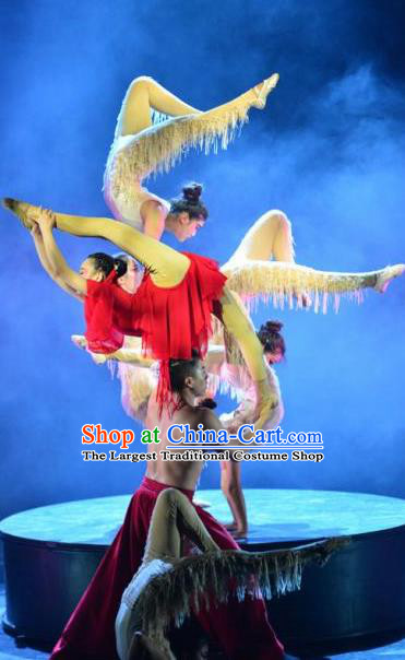 Chinese Dynamic Huangshan Stage Performance Dance Costumes for Women for Men