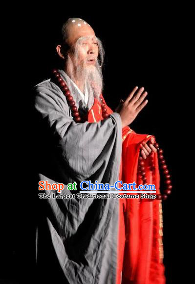 Chinese Buddha Pilgrimages Eastward Monk Abbot Stage Performance Costume for Men