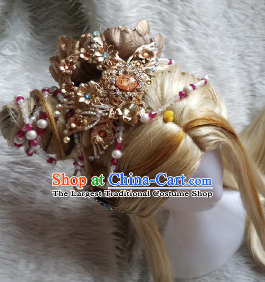 Traditional Chinese Cosplay Female Swordsman Hairpins Ancient Princess Hanfu Hair Accessories for Women