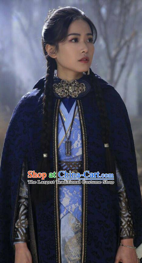 Chinese Drama Fights Break Sphere Ancient Nobility Lady Swordsman Nalan Yanran Hanfu Dress for Women