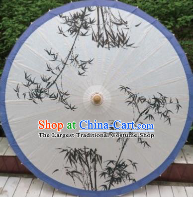 Chinese Classical Dance Printing Bamboo Handmade Paper Umbrella Traditional Decoration Umbrellas