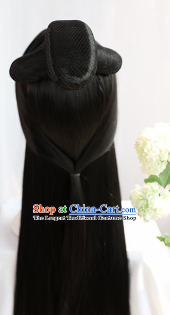 Traditional Chinese Cosplay Jin Dynasty Nobility Lady Wedding Wigs Sheath Ancient Princess Chignon for Women