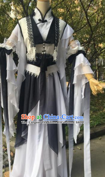 Traditional Chinese Cosplay Female Swordsman Song Ning Dress Ancient Drama Fairy Princess Costumes for Women