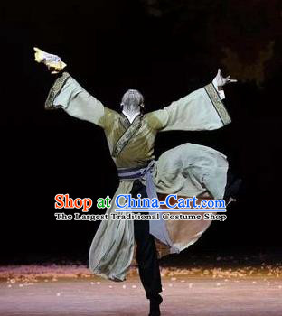 Su Dongpo in Hainan Chinese Classical Dance Clothing Stage Performance Dance Costume for Men